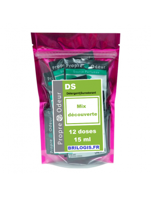 Pack découvert  12 doses 15 ml détergent surodorant