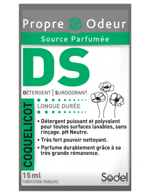 30 doses Coquelicot  détergent surodorant 15 ml